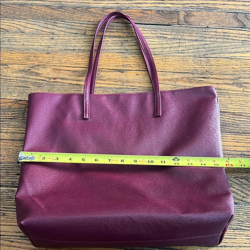 Nordstrom Burgundy. Tote Bag with Minimalist Design